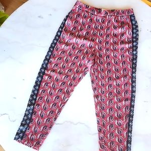 Anthropologie ett: twa Cardiff Paisley Print Viscose Pants size Small